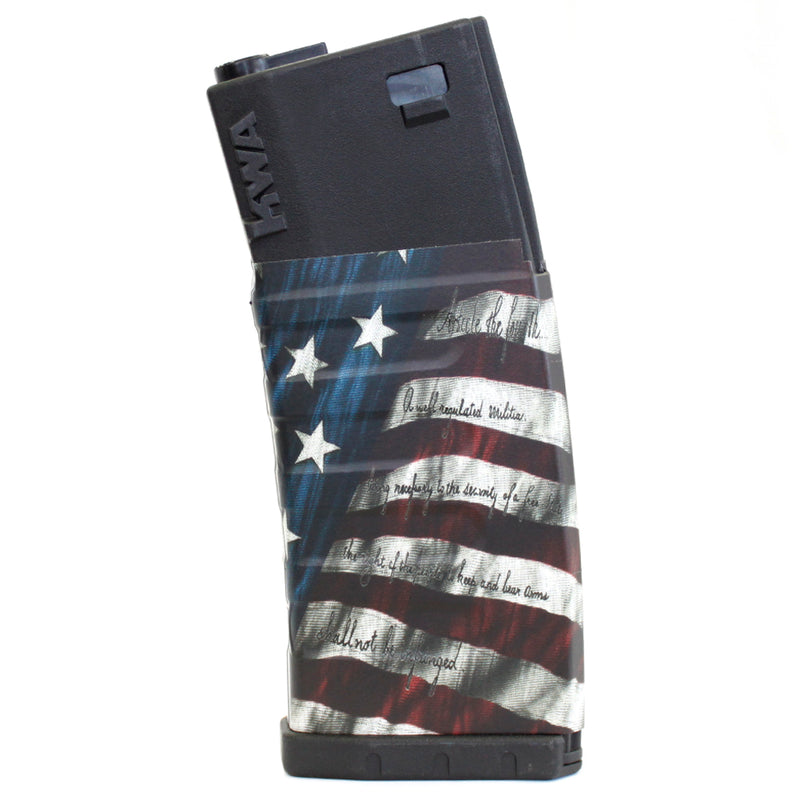 ANM Vinyl Custom K120 120rd M4 / M16 Mid-Cap AEG Airsoft Magazine - Patriot