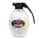 UKARMS .12g 6mm Airsoft Gun BBs in 1500rd Grenade Loader - White