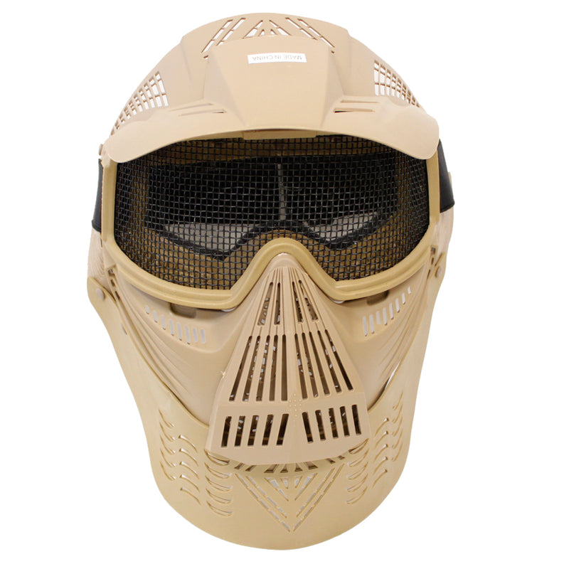 Bravo Airsoft Modular Mesh Full Face Mask with Neck Protector