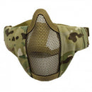 Bravo Airsoft Tactical V3 Strike Steel Padded Half-Face Mesh Mask