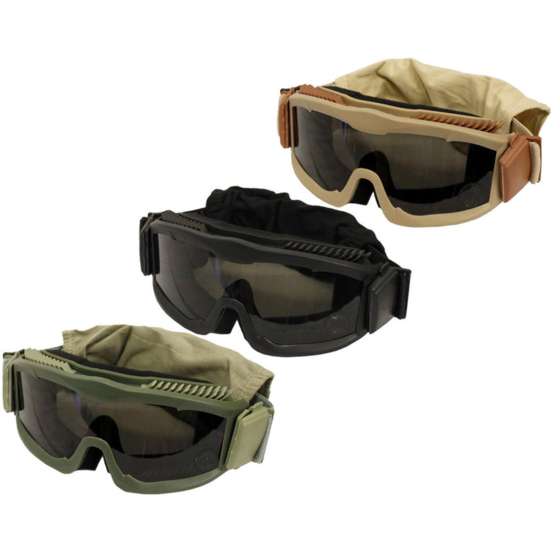 Lancer_Tactical AERO Beschermende Airsoft Goggles Clear Lens - Tan Lancer_Tactical AERO Beschermende Airsoft Goggles Clear Lens - Tan