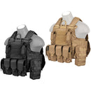 Lancer Tactical Strike Quick Release MOLLE Plate Carrier Vest w/ Pouches