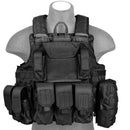 Lancer Tactical Strike Quick Release MOLLE Plate Carrier Vest w/ Pouches