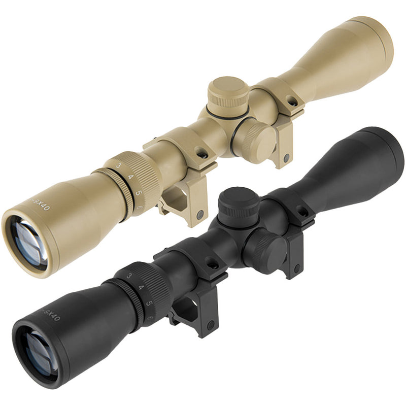 Varible Rifle Scope Lancer Tactical 3-9x40 Variable Zoom Rifle Scope w/ Mil-Dot Reticle ...