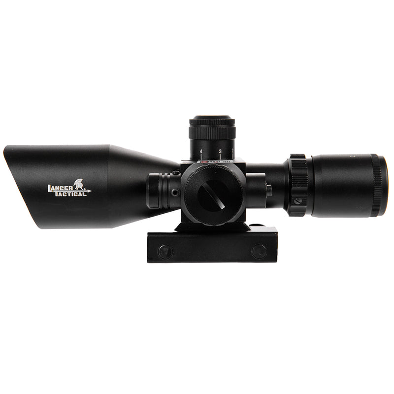 Lancer Tactical 2.5-10x40 Red & Green Dual Illuminated Scope w/ Laser