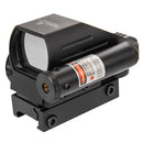 Lancer Tactical 4 Reticle Red & Green Dot Reflex Sight w/ Red Laser - Black