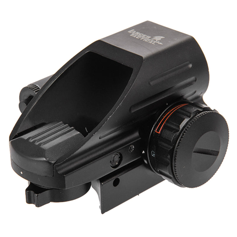 Lancer Tactical 4 Reticle Red & Green Dot Reflex Sight w/ Red Laser - Black