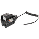 Lancer Tactical 4 Reticle Red & Green Dot Reflex Sight w/ Red Laser - Black