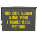 Lancer Tactical Full Metal Army-Style 5.56 Large Size Airsoft Ammo Can