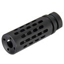 Lancer Tactical 14mm CCW Extended Thimble Style Airsoft Rifle Flash Hider