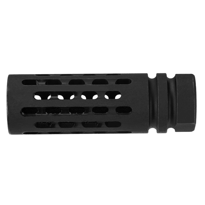Lancer Tactical 14mm CCW Extended Thimble Style Airsoft Rifle Flash Hider