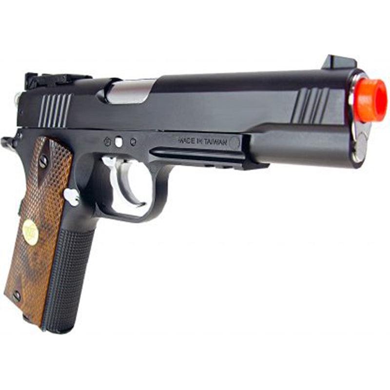  Colt 1911 CO2 Full Metal Airsoft Pistol with Adjustable Hop-Up  and Blowback, 380-390 FPS, Black : Sports & Outdoors