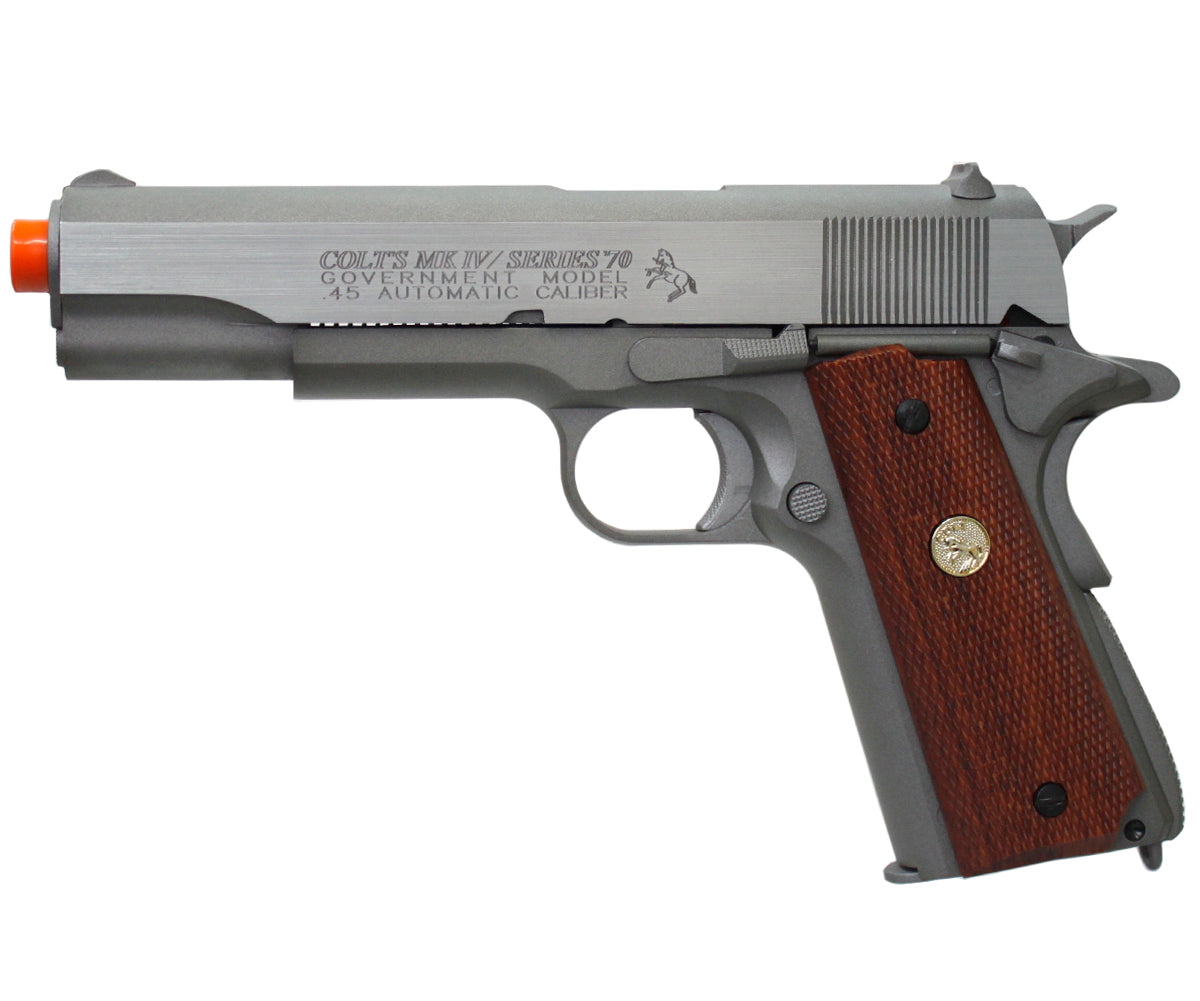 Cybergun Full Metal Colt 1911 MK IV Series 70 Co2 Gas Blowback Airsoft ...