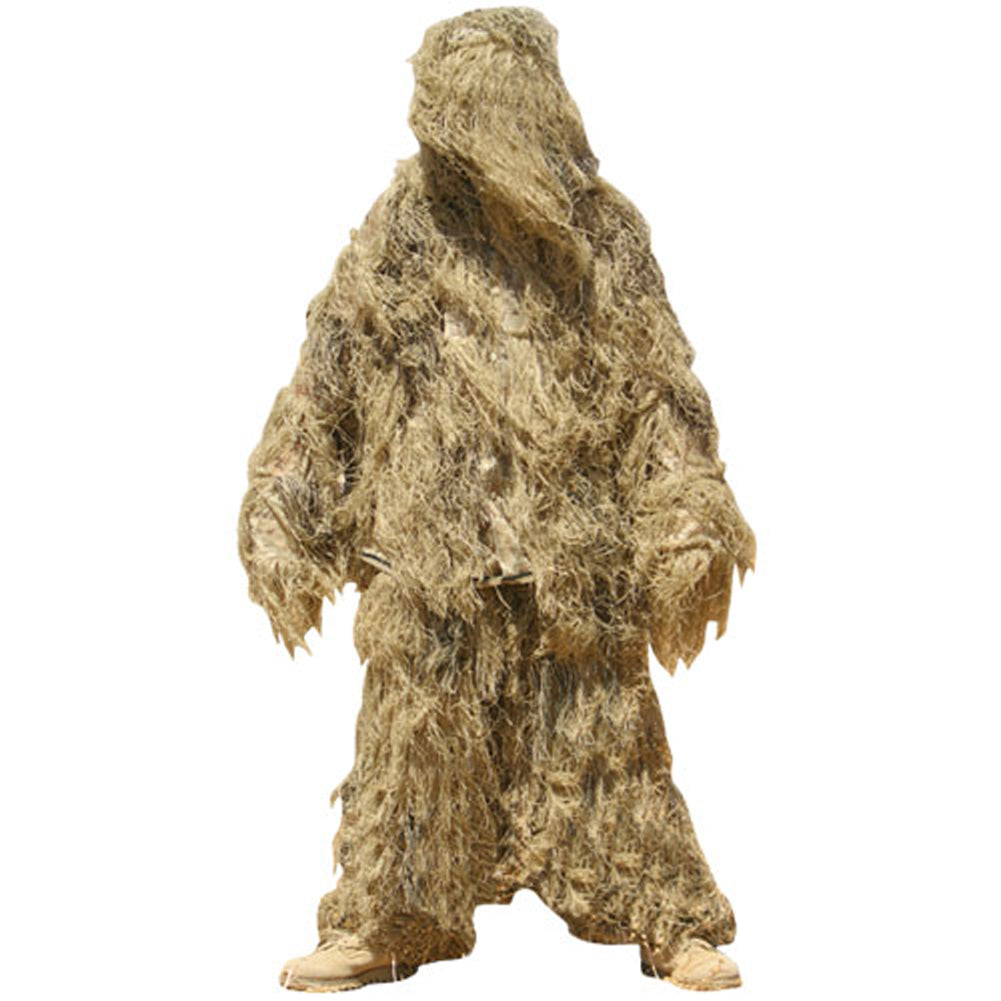 Desert Tactical Camouflage Ghillie Suit Sniper Clothes Jacket