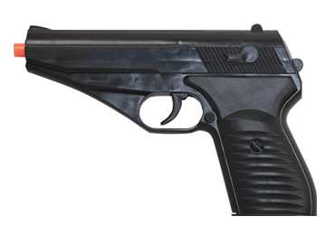 GALAXY James Bond PTK Pistol Spring Power Black Plastic Airsoft Gun