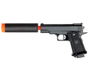 UKARMS Full Metal G10A Mini M1911 Hi-Capa Airsoft Spring Pistol with Silencer