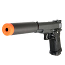 UKARMS Full Metal G10A Mini M1911 Hi-Capa Airsoft Spring Pistol with Silencer