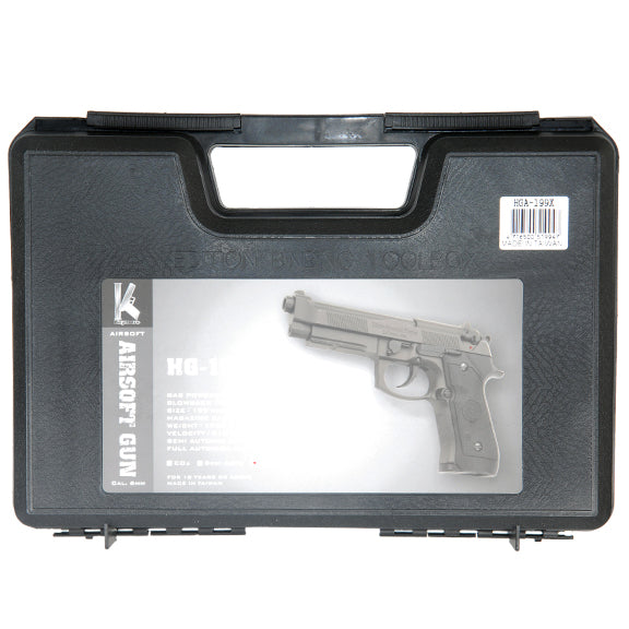 HFC Full Metal M9 Tactical Full Auto GBB Airsoft Pistol w/ Case