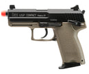 Umarex H&K USP Compact Tactical NS2 GBB Airsoft Pistol by KWA - Dark Earth