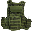 Swiss Arms CIRAS Plate Carrier Airsoft Assault Vest - Fully Loaded - Green
