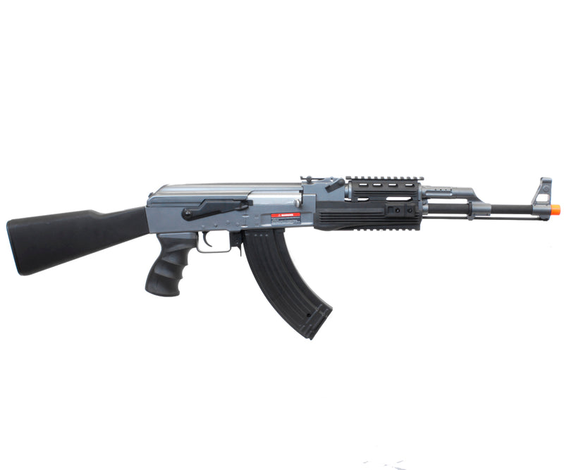 CYMA Tactical AK47 RIS AEG Airsoft Rifle w/ Fixed Stock