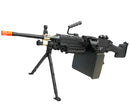 A&K Full Metal M249 MKII SAW Airsoft Machine Gun w/ Drum Magazine