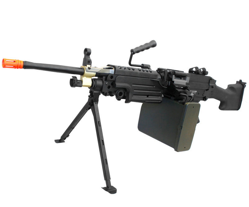 A&K Full Metal M249 MKII SAW Airsoft Machine Gun w/ Drum Magazine