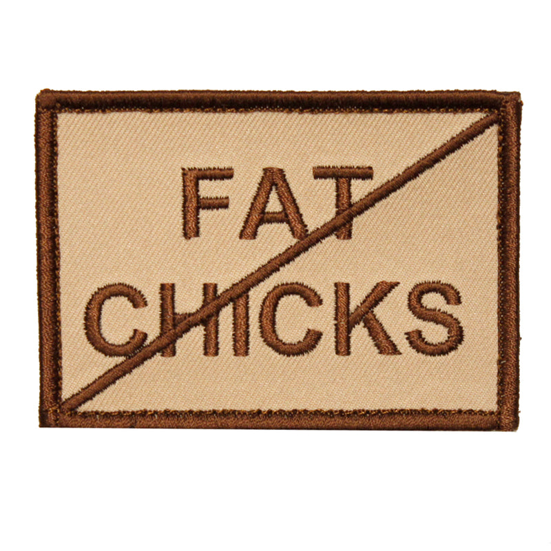 King Arms No Fat Chicks Velcro Patch