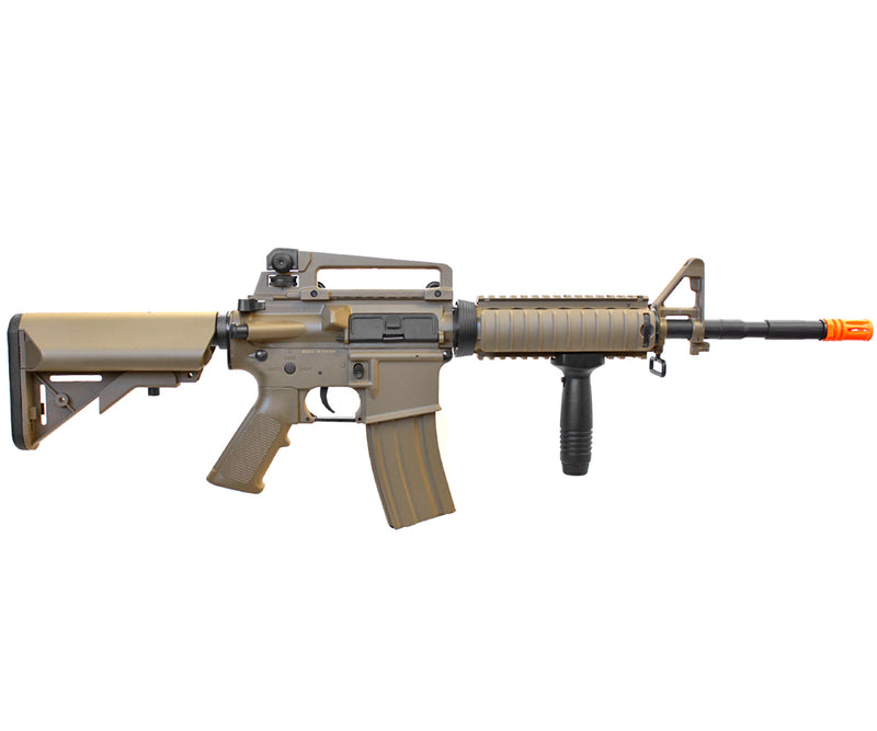 Lancer Tactical M4A1 RIS Airsoft Gun AEG Assault Rifle - Tan