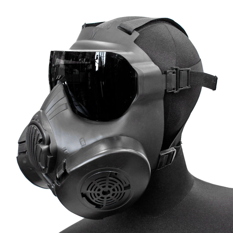 Lancer Tactical M50 CBRN Full Face Airsoft Gas Mask w/ Fan