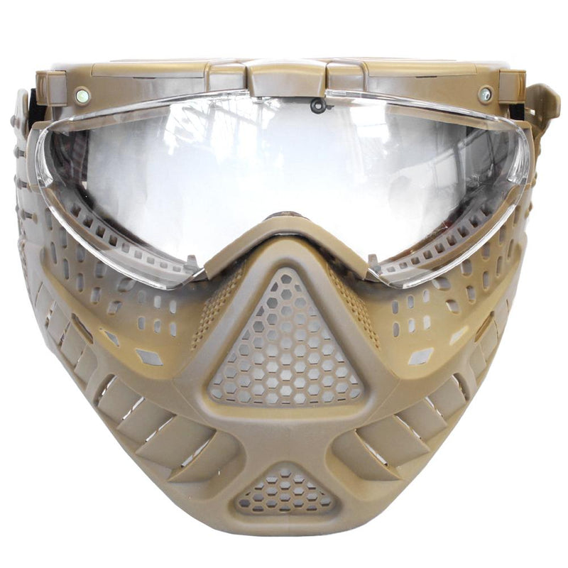 Lancer Tactical Full Face Mask with Light & Fan