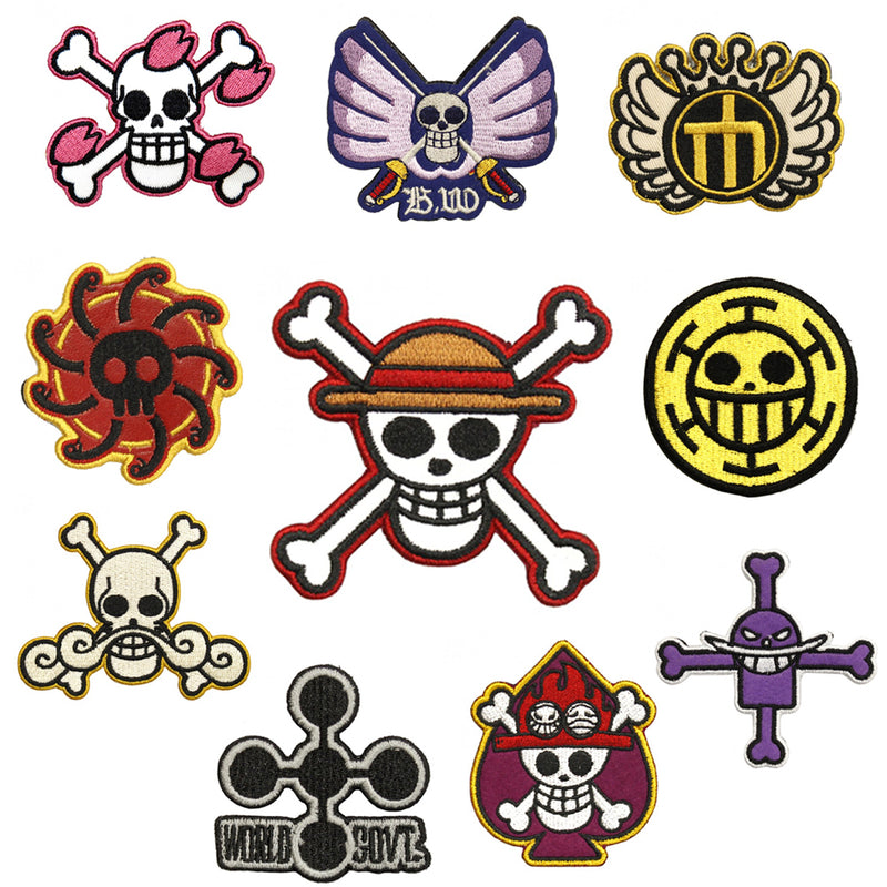 Lancer Tactical One Piece Pirates Hook & Loop Anime Morale Patches
