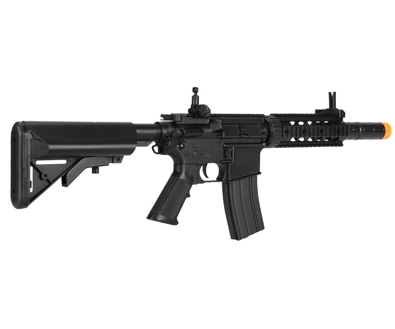 Lancer Tactical M4 CQB RIS SD Airsoft Gun AEG - Black