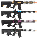 Lancer Tactical Full Metal NIGHT WING Enforcer AEG Airsoft Rifle w/ Alpha Stock