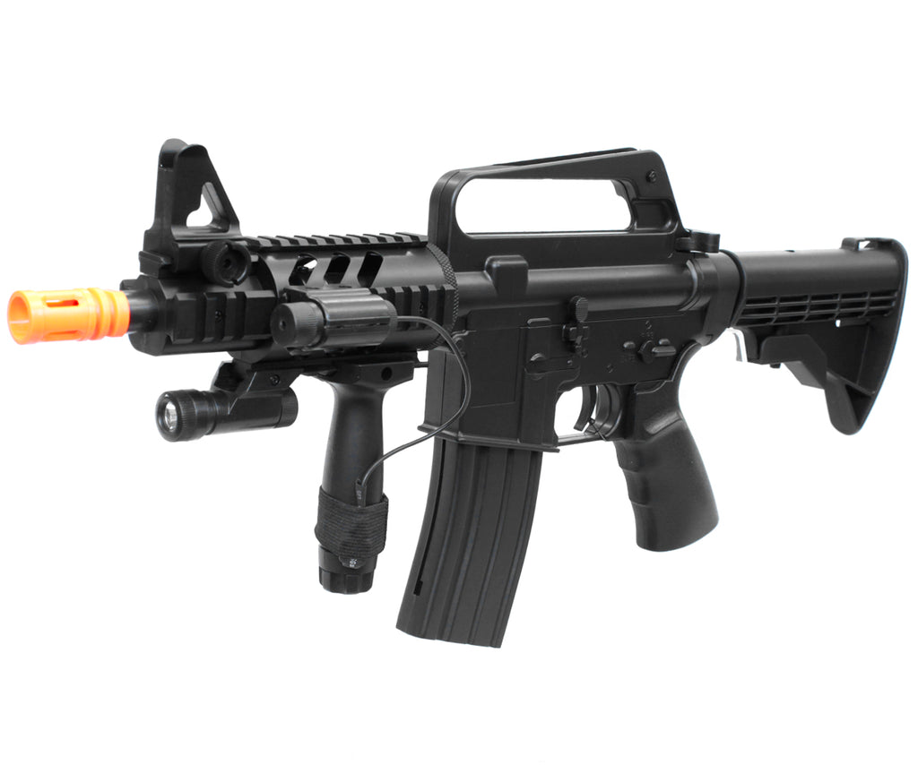 Rifles manuales : Airsoft M4 RIS CQB grip red dot - ABS