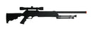 CYMA M187D Bolt Action Sniper Rifle Airsoft Gun Black Bipod and Scope Included