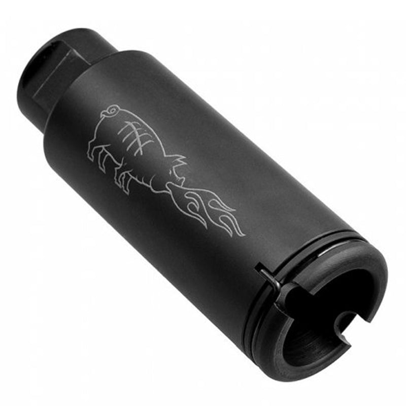 Madbull Airsoft Noveske KX5 Sound Amplifier Flash Hider 14mm CCW - Black
