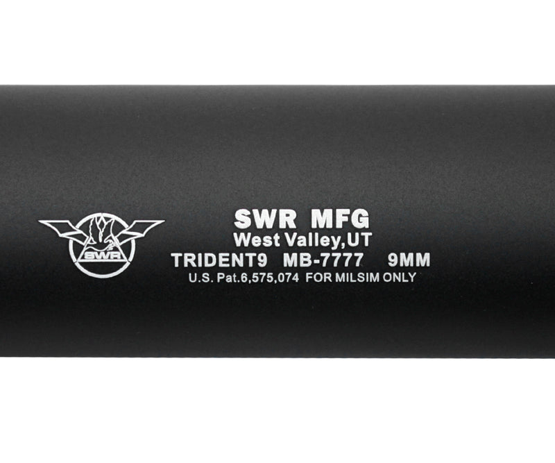 Madbull SWR TRIDENT 9 Airsoft Barrel Extension 14mm CCW | Airsoftnmore.com