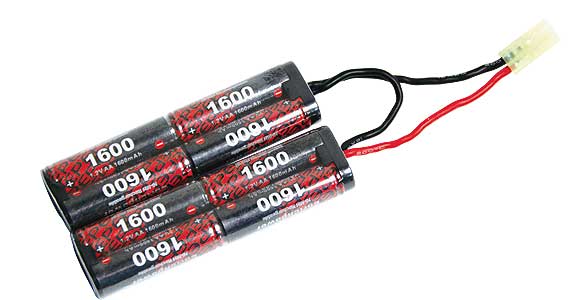 ICS 9.6V 1600mAh Nun-Chuck Rechargeable Battery for M4 Handguard