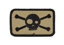 Big Eye Socket Skull and Crossbones Velcro Patch