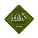 ICS Airsoft 2012 Rubber PVC Velcro Patch