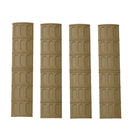 JBU Carapace Rubber RIS Rail Covers 4 Piece Set - Tan