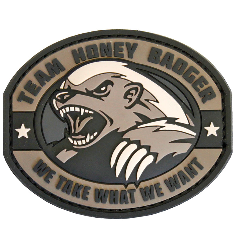 Mil-Spec Monkey Team Honey Badger PVC Hook & Loop Tactical Patch