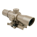 NcSTAR Gen 2 Mark III 4x32 Blue & Green Mil-Dot Rifle Scope - Tan