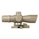 NcSTAR Gen 2 Mark III 4x32 Blue & Green Mil-Dot Rifle Scope - Tan