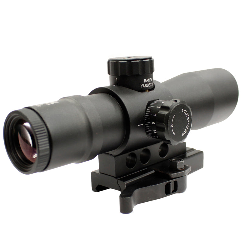 NcSTAR Gen 2 Mark III 4x32 Compact Mil-Dot Sniper Scope with QD Mount