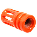 Echo 1 Full Metal 14mm CCW Orange Flash Hider for M4 Airsoft Guns