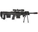 UKARMS P1050 Spring Airsoft Sniper w/ Scope, Flashlight, Laser & Pistol