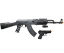 UKARMS Tactical AK47 RIS Spring Powered Airsoft Gun w/ Spring Pistol