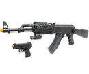 UKARMS Tactical AK47 RIS Spring Powered Airsoft Gun w/ Spring Pistol